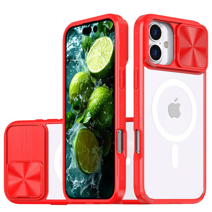 Slide Lens Protector Armor Case For iPhone