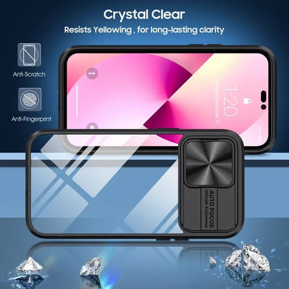 Slide Lens Protector Armor Case For iPhone