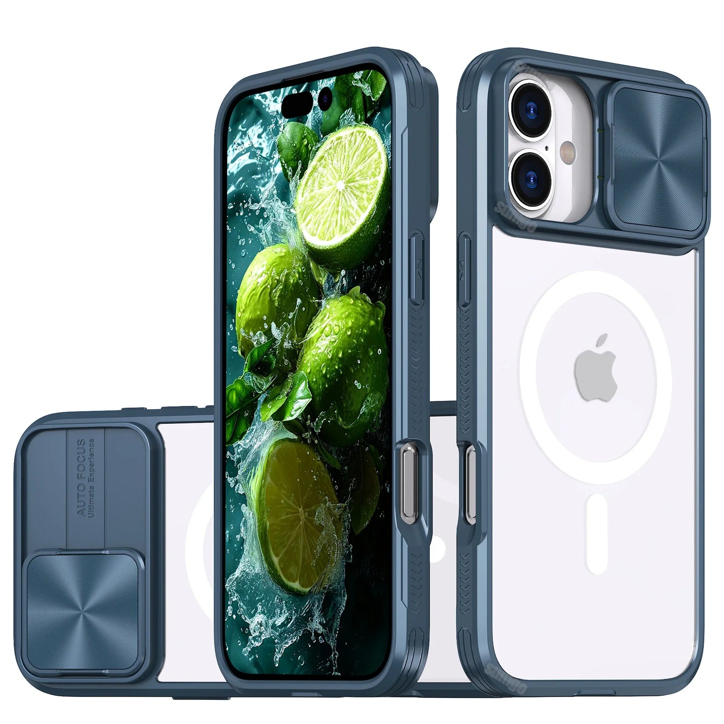 Slide Lens Protector Armor Case For iPhone