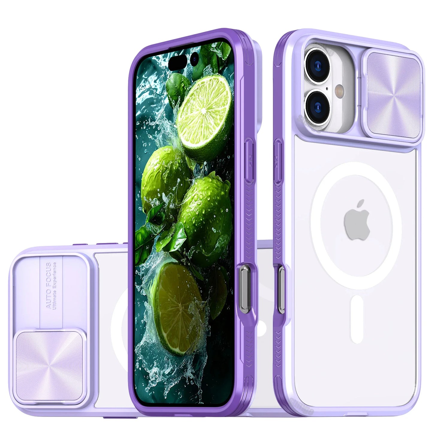 Slide Lens Protector Armor Case For iPhone