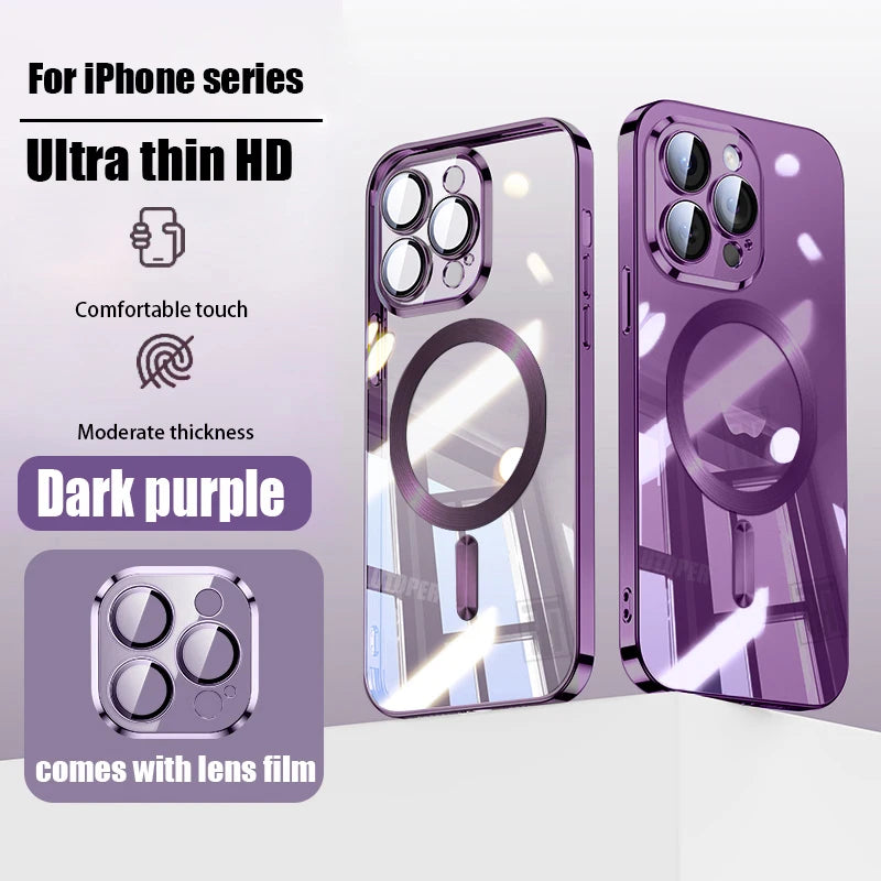 Ultra-Thin Plating Soft Clear Case for iPhone