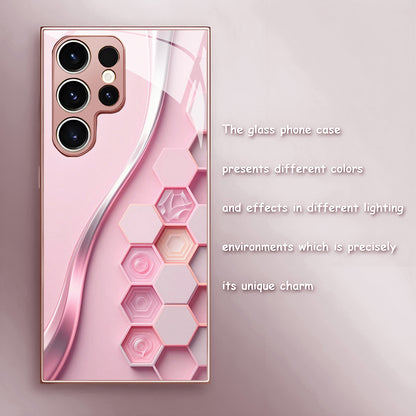 Curve Hexagonal Pattern Hard Case for Samsung