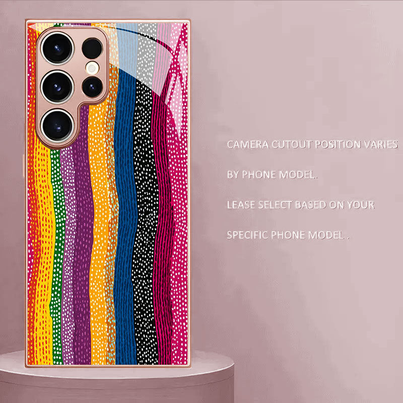 Rainbow Polka Dot Stripe Hard Case for Samsung