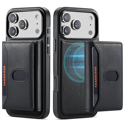 2 in 1 Magnetic Leather Wallet Case for iPhone