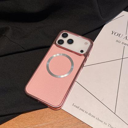 Lychee Print PU Leather Case for iPhone