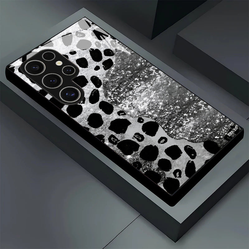 Shiny Leopard Print Pattern Hard Case for Samsung