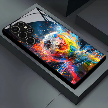 Abstract Football Ink Art Hard Case for Samsung