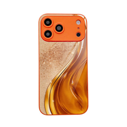 Orange Curved Hard Case for iPhone