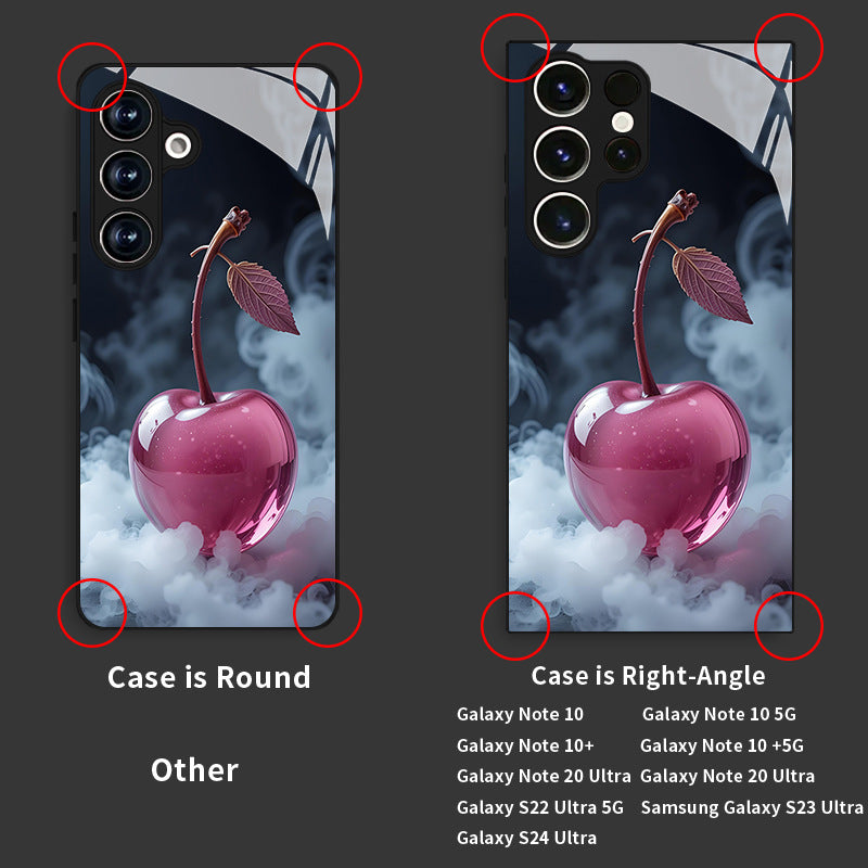 Smoke Cherry Pattern Hard Case for Samsung