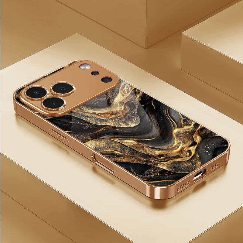 Golden Swirl Art Pattern Case for iPhone