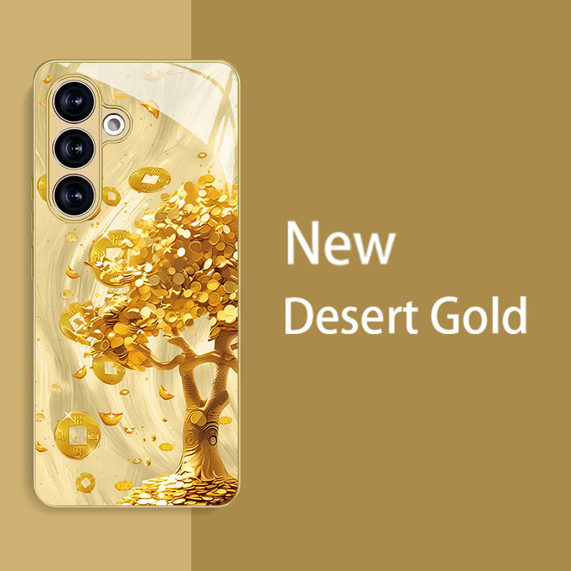 Gold Coin Tree Pattern Hard Case for Samsung