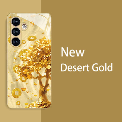 Gold Coin Tree Pattern Hard Case for Samsung