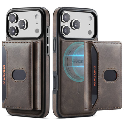 2 in 1 Magnetic Leather Wallet Case for iPhone