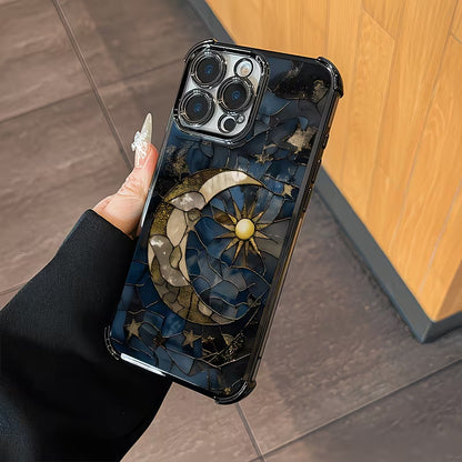 Star and Moon Airbag Shockproof Case for iPhone