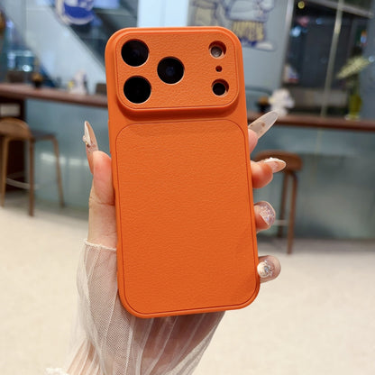 Solid Color Lychee Grain Case for iPhone