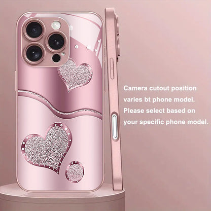 Curve Double Heart Hard Case for iPhone