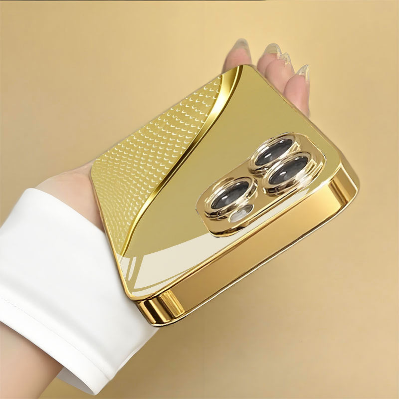 Golden Scale Pattern Hard Case for iPhone