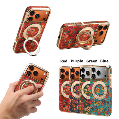 Retro Print Kickstand Case for iPhone