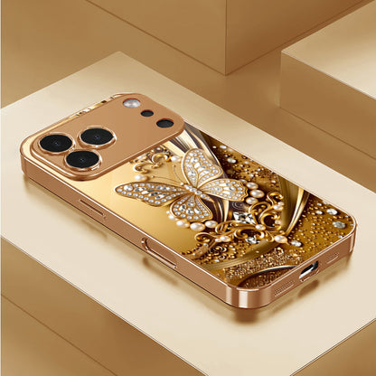 Diamond Butterfly Pattern Hard Case for iPhone