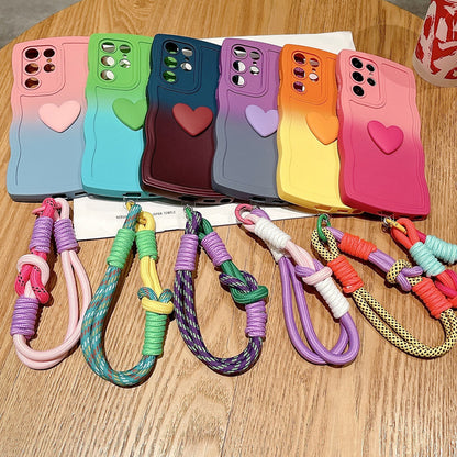 Love Lanyard Silicone Case for Samsung