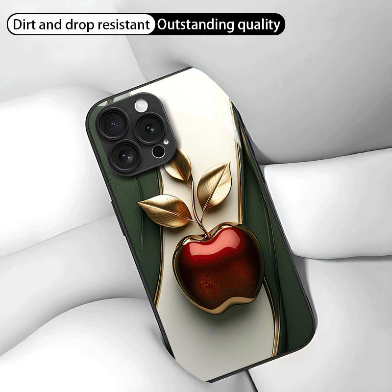 Three-Leaf Apple Hard Case for iPhone