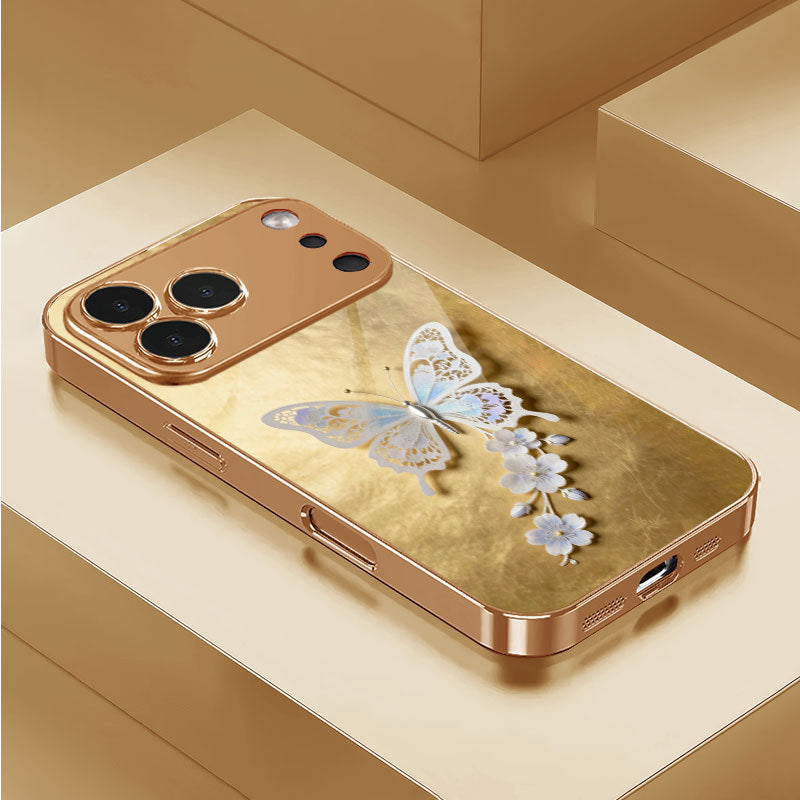 Butterfly Pattern Hard Case for iPhone