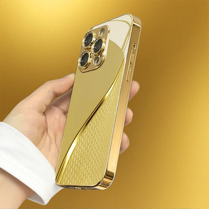 Golden Scale Pattern Hard Case for iPhone