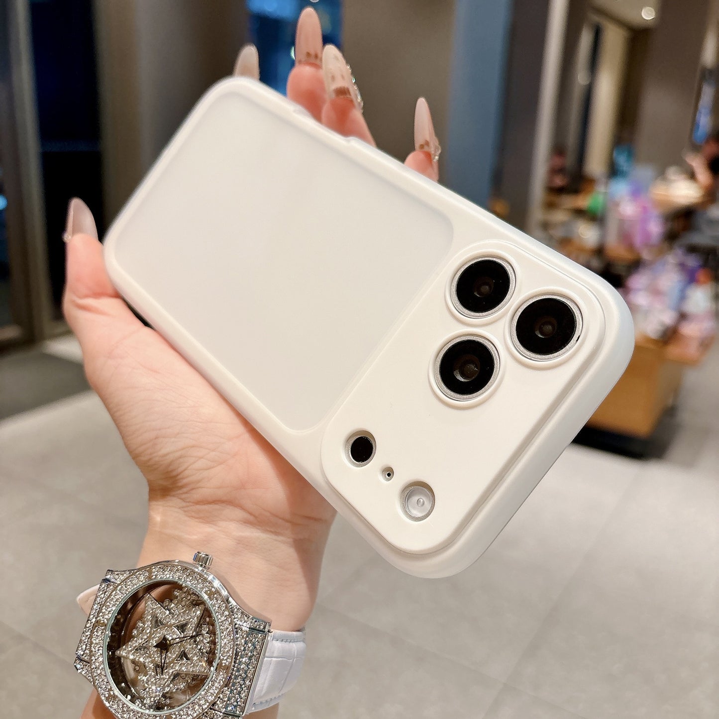 Large Window Matt Translucent Case for iPhone