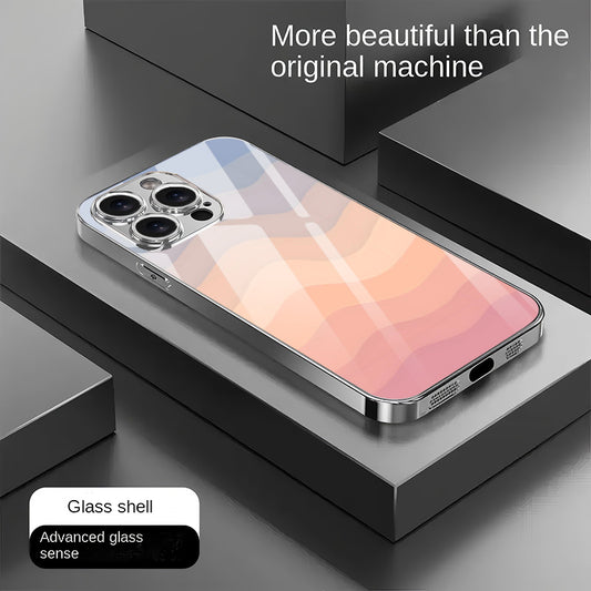 Gradient Wave Pattern Hard Case for iPhone