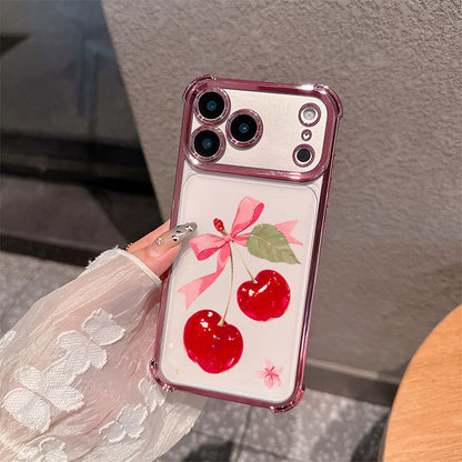 Cherry Pattern Soft Case for iPhone
