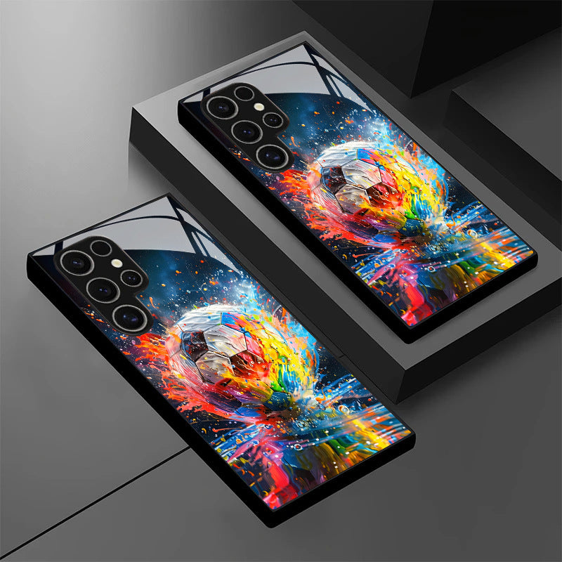 Abstract Football Ink Art Hard Case for Samsung