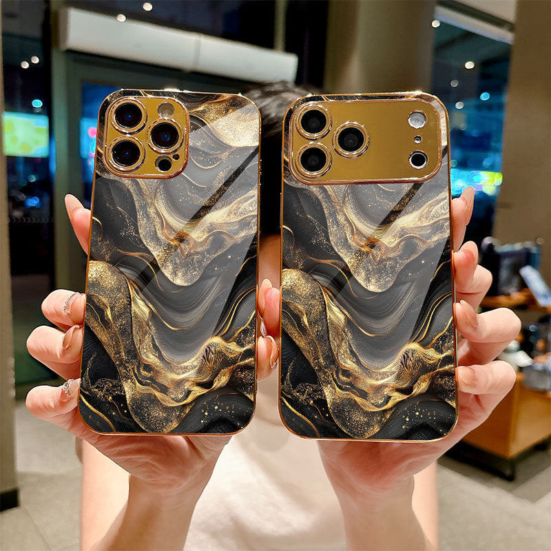 Golden Swirl Art Pattern Case for iPhone