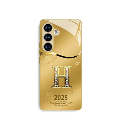 H Pattern Gold Hard Case for Samsung