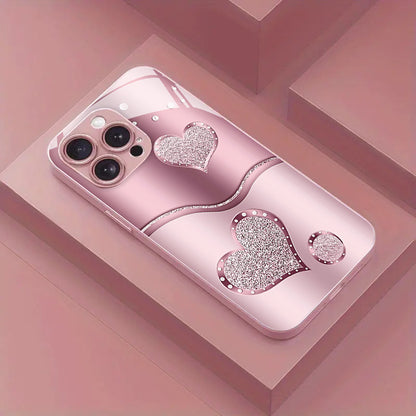 Curve Double Heart Hard Case for iPhone