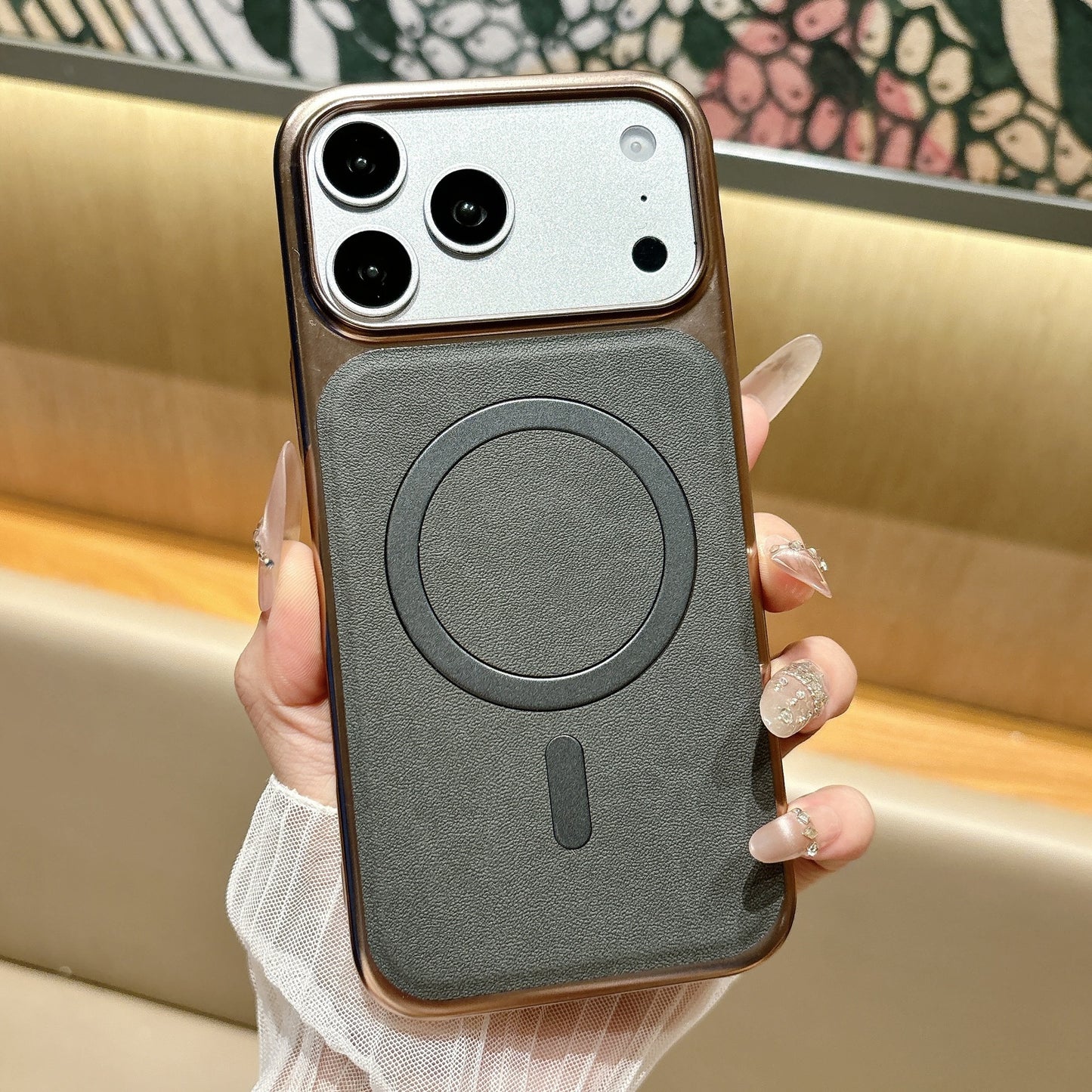 Leather Texture Matte Case for iPhone