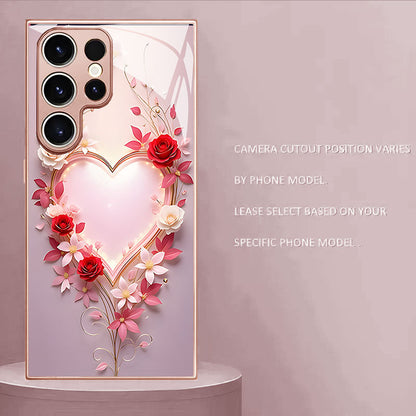 Love Rose Pattern Hard Case for Samsung