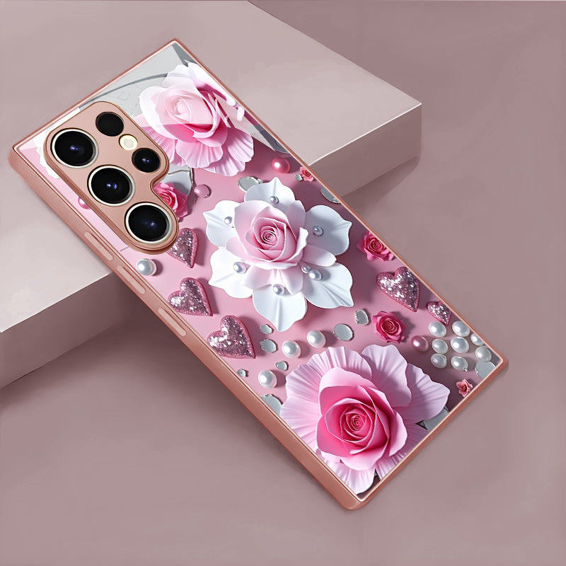Pearl Flower Pattern Hard Case for Samsung