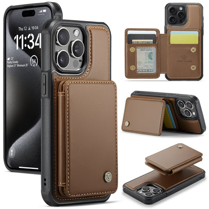 2 in 1 Magnetic Wallet Leather Case for iPhone