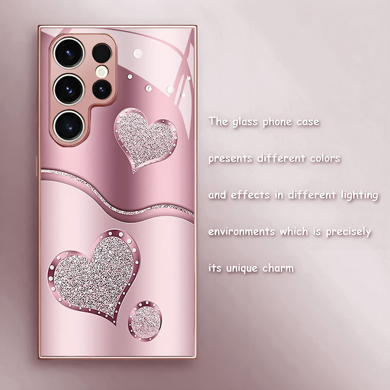 Curve Double Heart Hard Case for Samsung