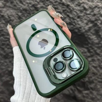 Lens Holder Transparent Case for iPhone