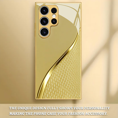 Golden Scale Pattern Hard Case for Samsung