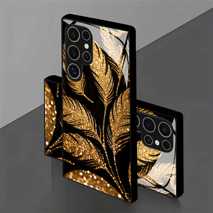 Golden Plume Pattern Case for Samsung
