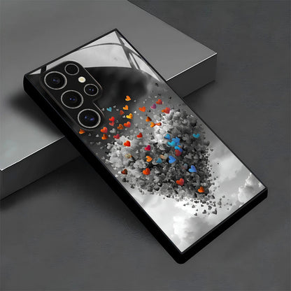 Colorful Heart Cloudy Hard Case for Samsung