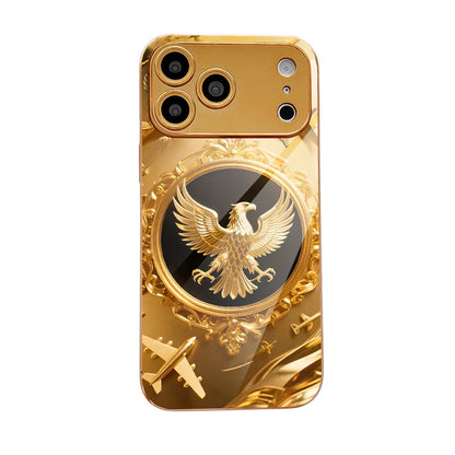 Golden Eagle Pattern Hard Case for iPhone