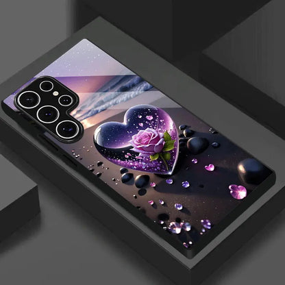 Crystal Heart Hard Case for Samsung