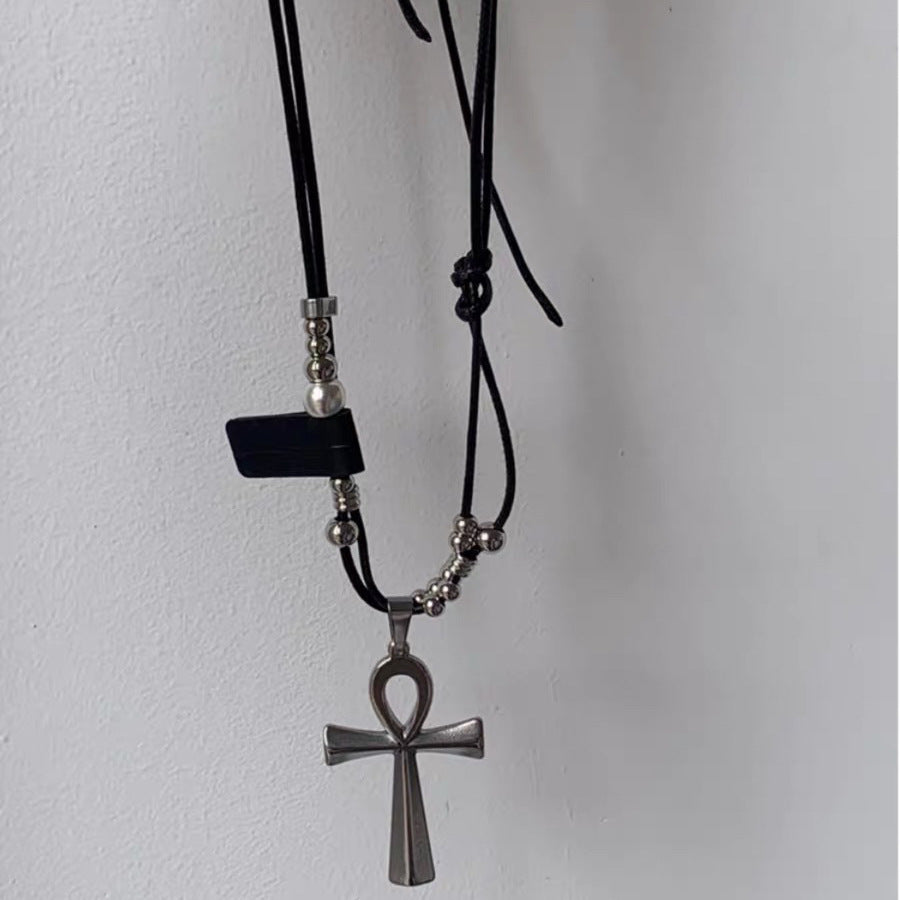 Y2K Cross Punk Necklace