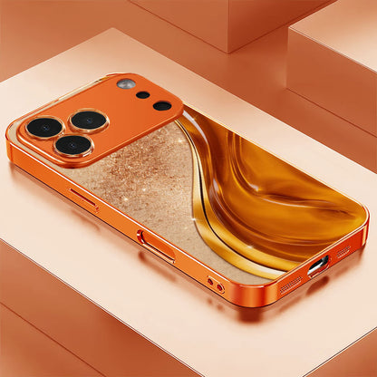 Orange Curved Hard Case for iPhone