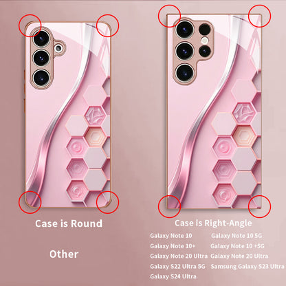 Curve Hexagonal Pattern Hard Case for Samsung