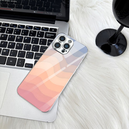 Gradient Wave Pattern Hard Case for iPhone