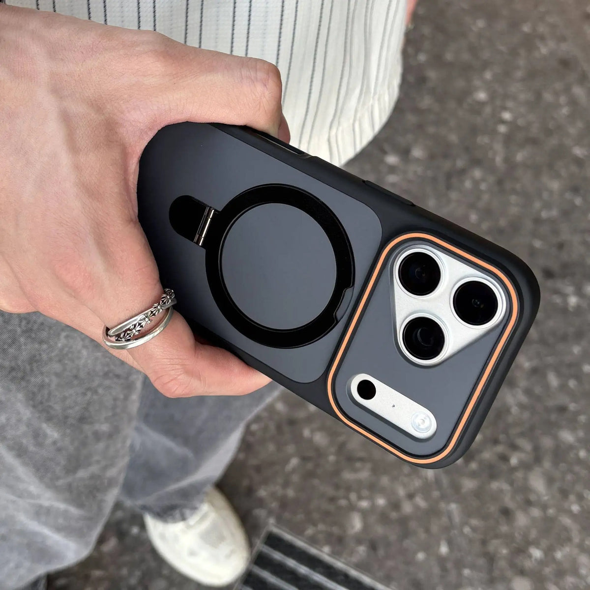 Large Window Kickstand Case for iPhone